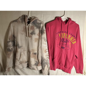Hollister Tie-Dye and California Graphic Hoodies Size Small Mens